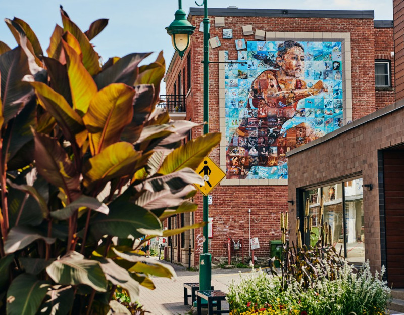 Circuit des murales à Sherbrooke, Québec.